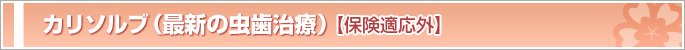 カリソルブ(最新の虫歯治療)
